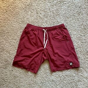 Vuori Men's Red Shorts